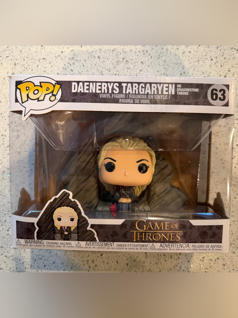 Funko Pop Game of Thrones Daenerys Targaryen on Dragonstone Throne #63